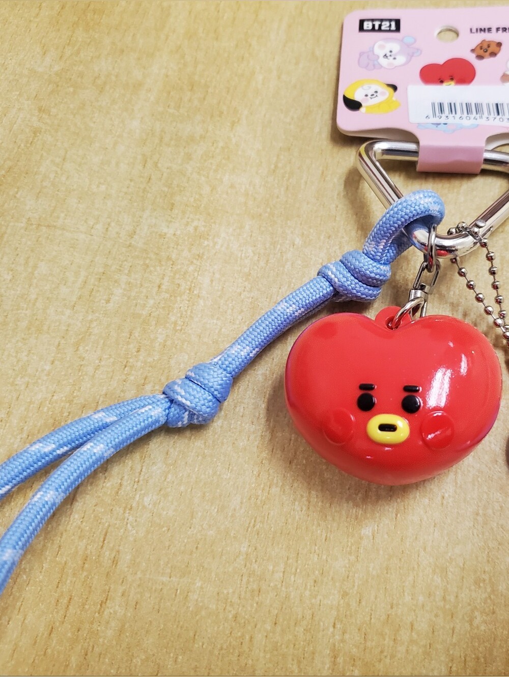 BT21 TATA Heart Keychain